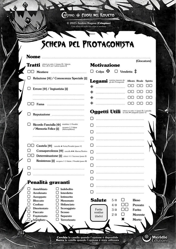 ScARica la ScHeDa Del PRotaGoNista